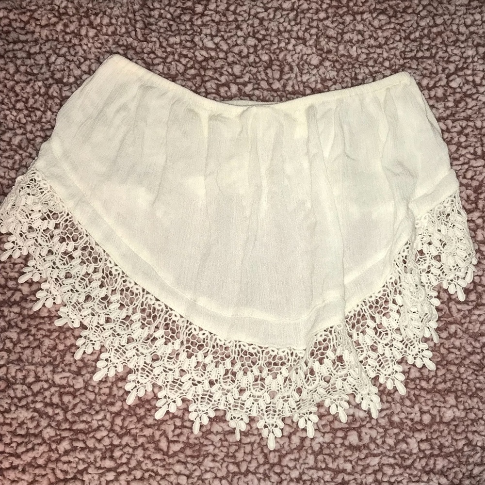 Boho lace crop top